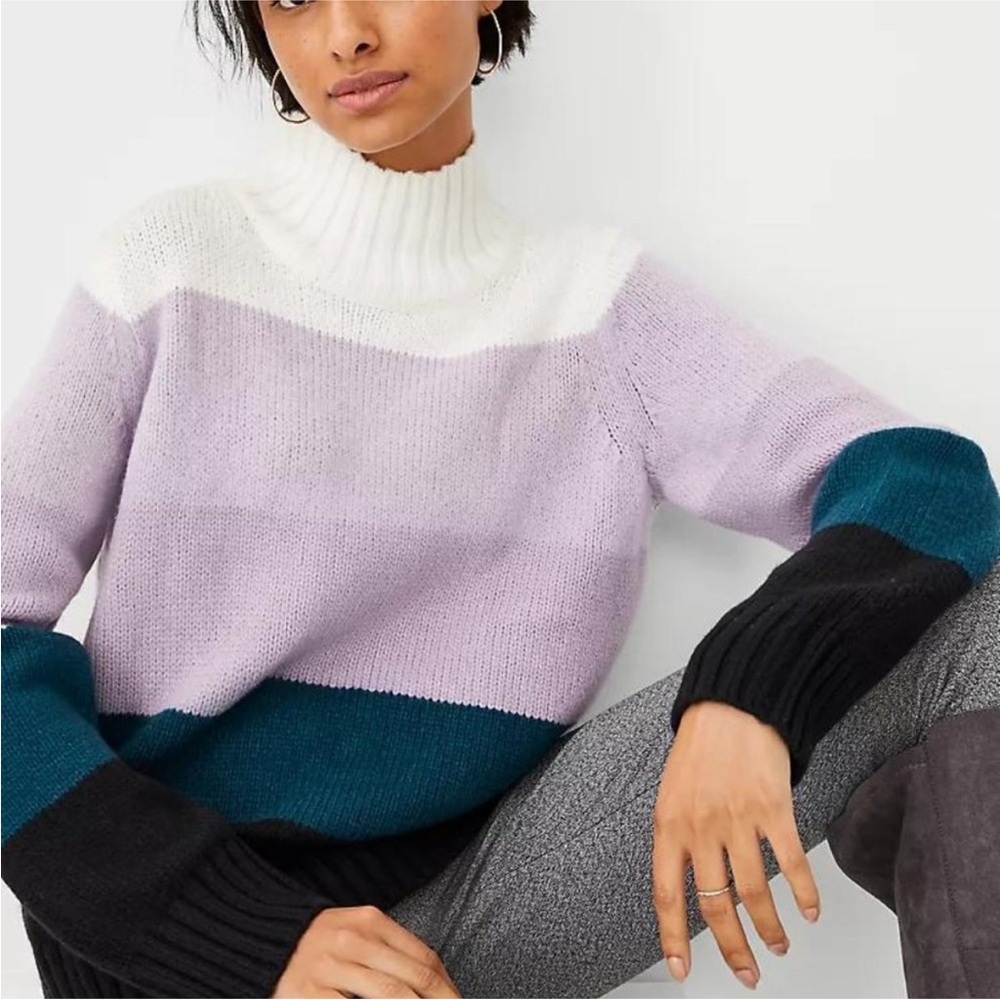 NWT ANN TAYLOR Ombré Stripe Sweater